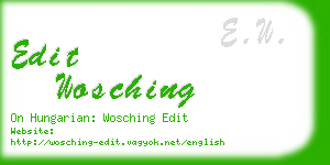 edit wosching business card